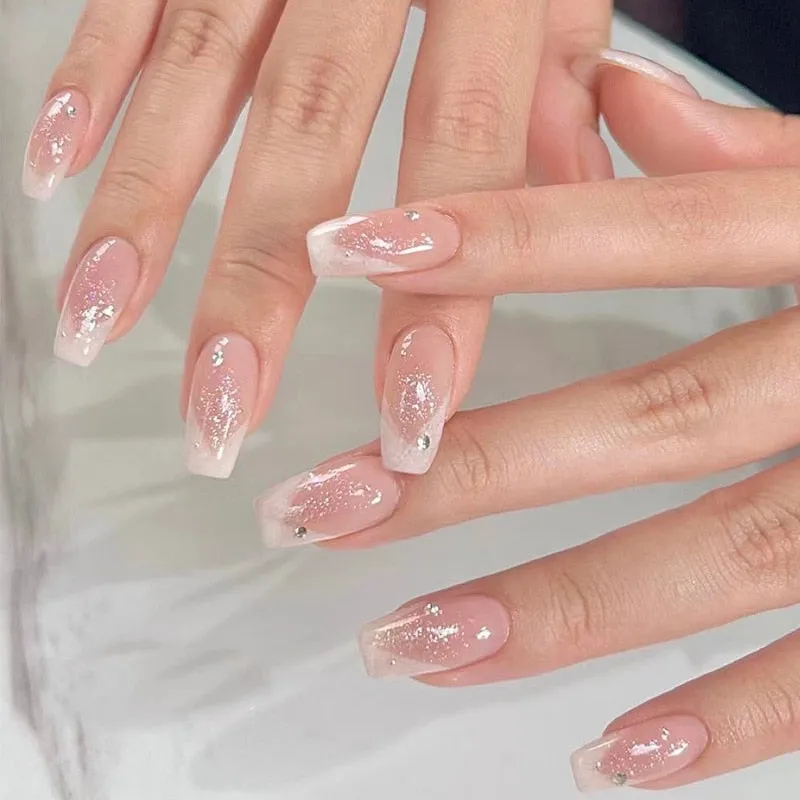 Clear Neutral Tone Press On Nails