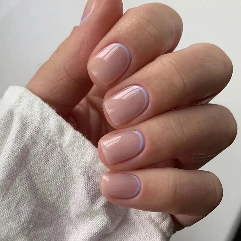 Clear Neutral Tone Press On Nails