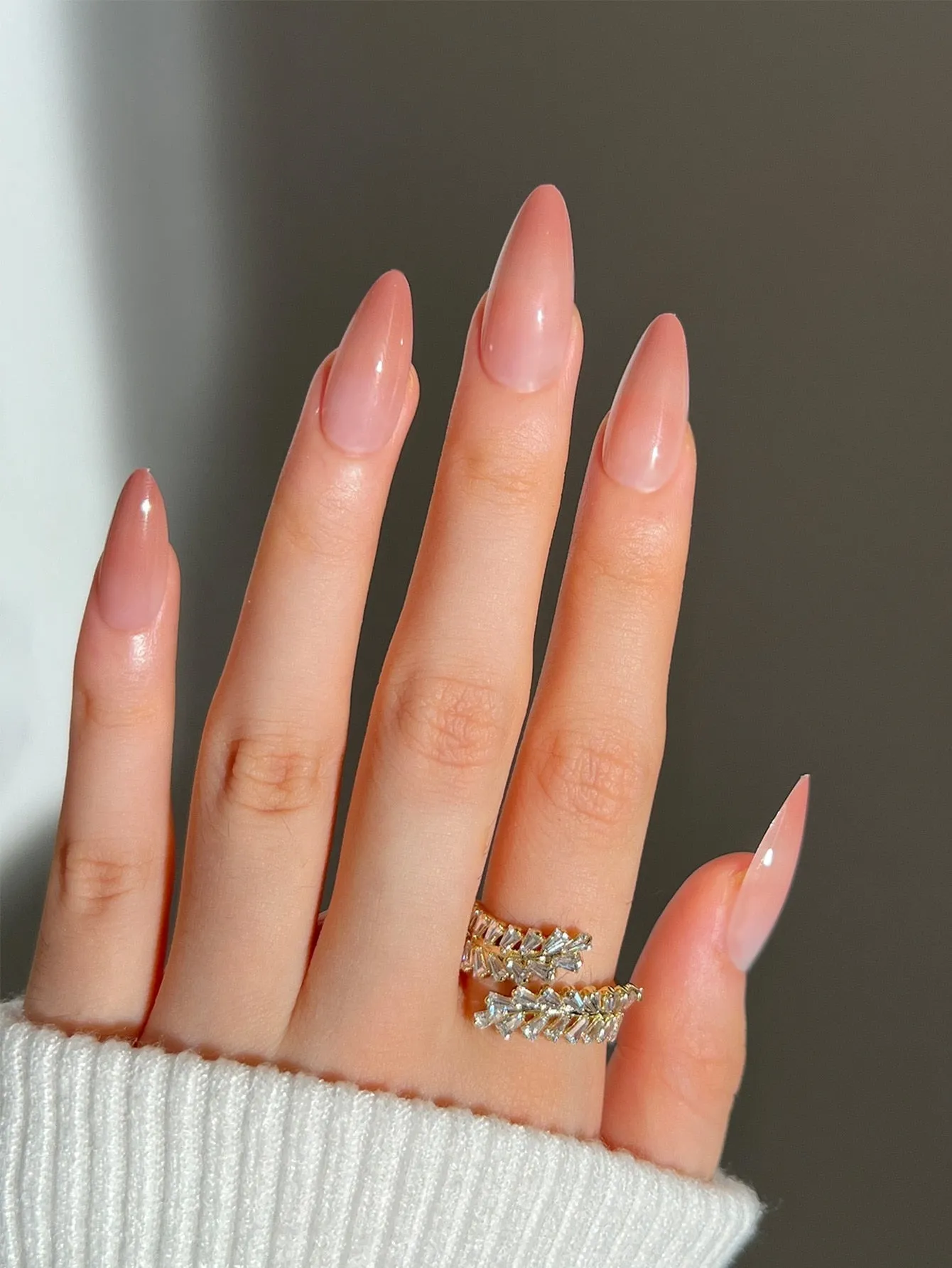 Clear Neutral Tone Press On Nails