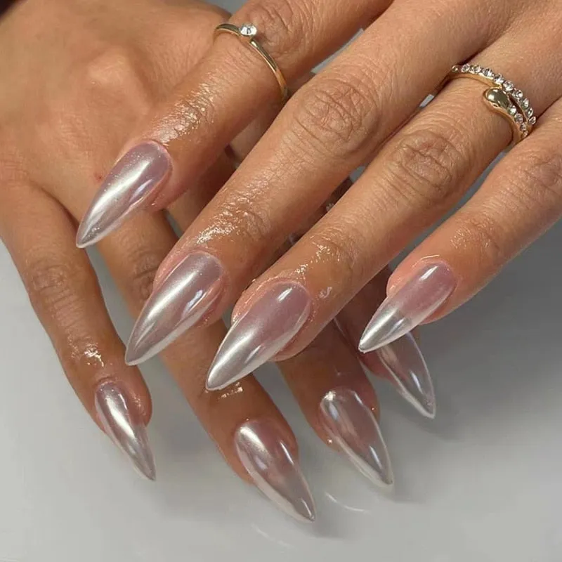 Clear Neutral Tone Press On Nails