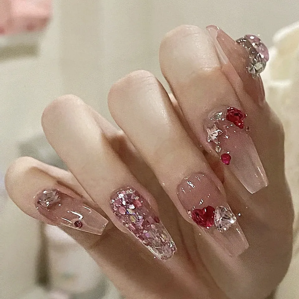 Clear Neutral Tone Press On Nails