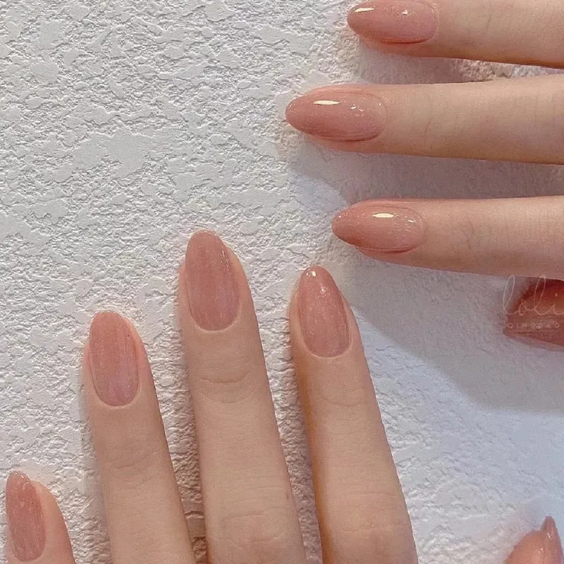 Clear Neutral Tone Press On Nails