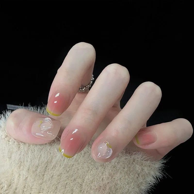 Clear Neutral Tone Press On Nails