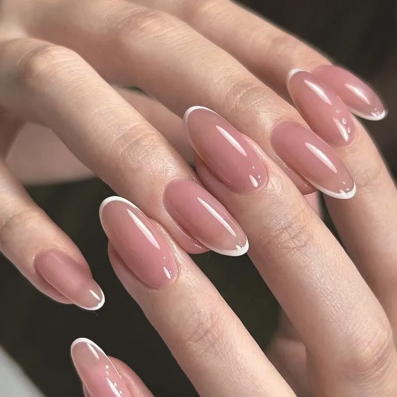 Clear Neutral Tone Press On Nails
