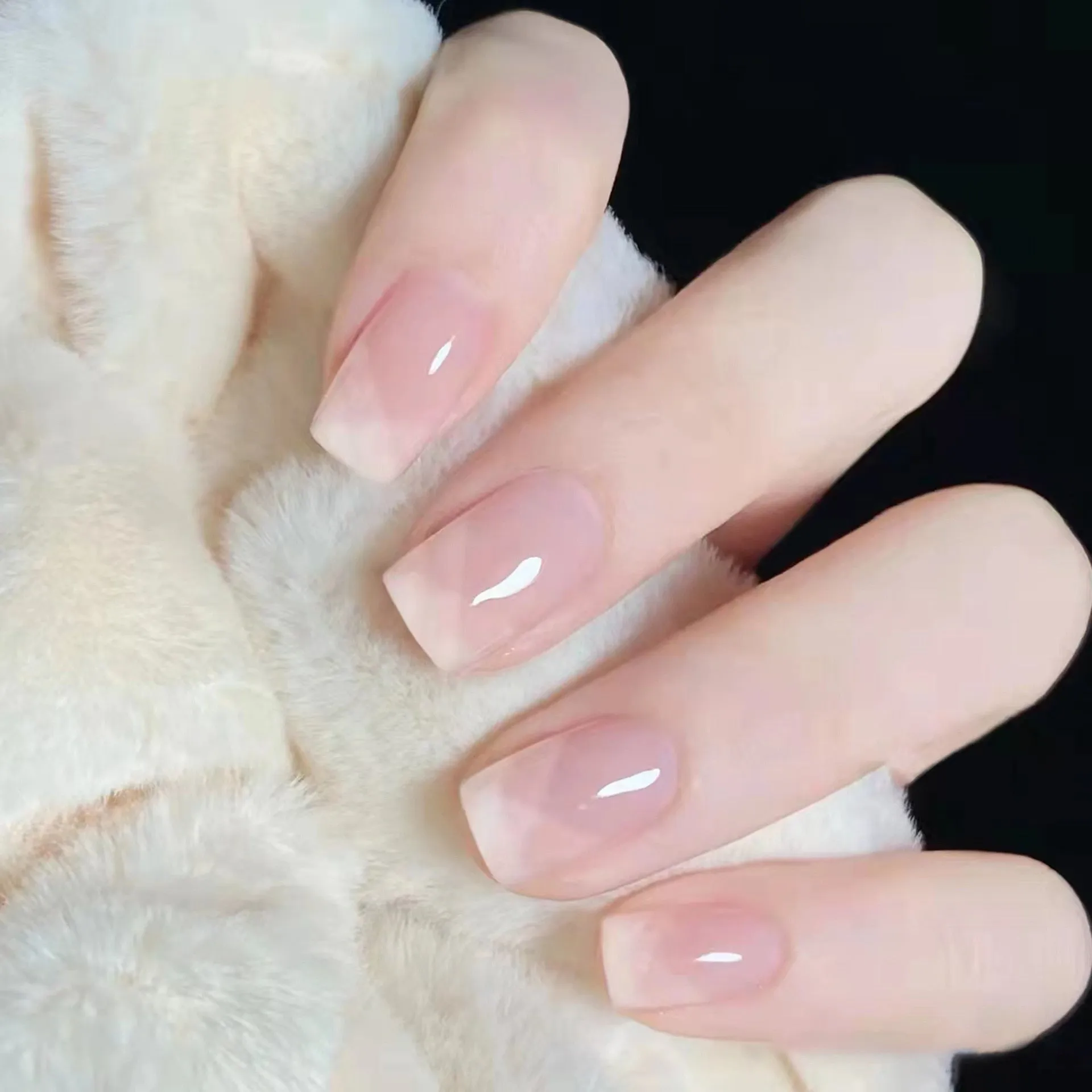 Clear Neutral Tone Press On Nails