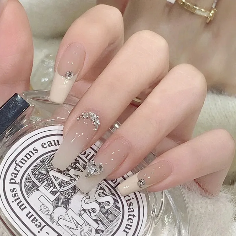 Clear Neutral Tone Press On Nails