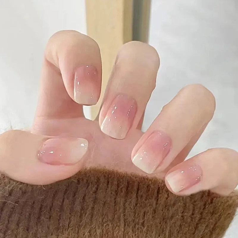 Clear Neutral Tone Press On Nails