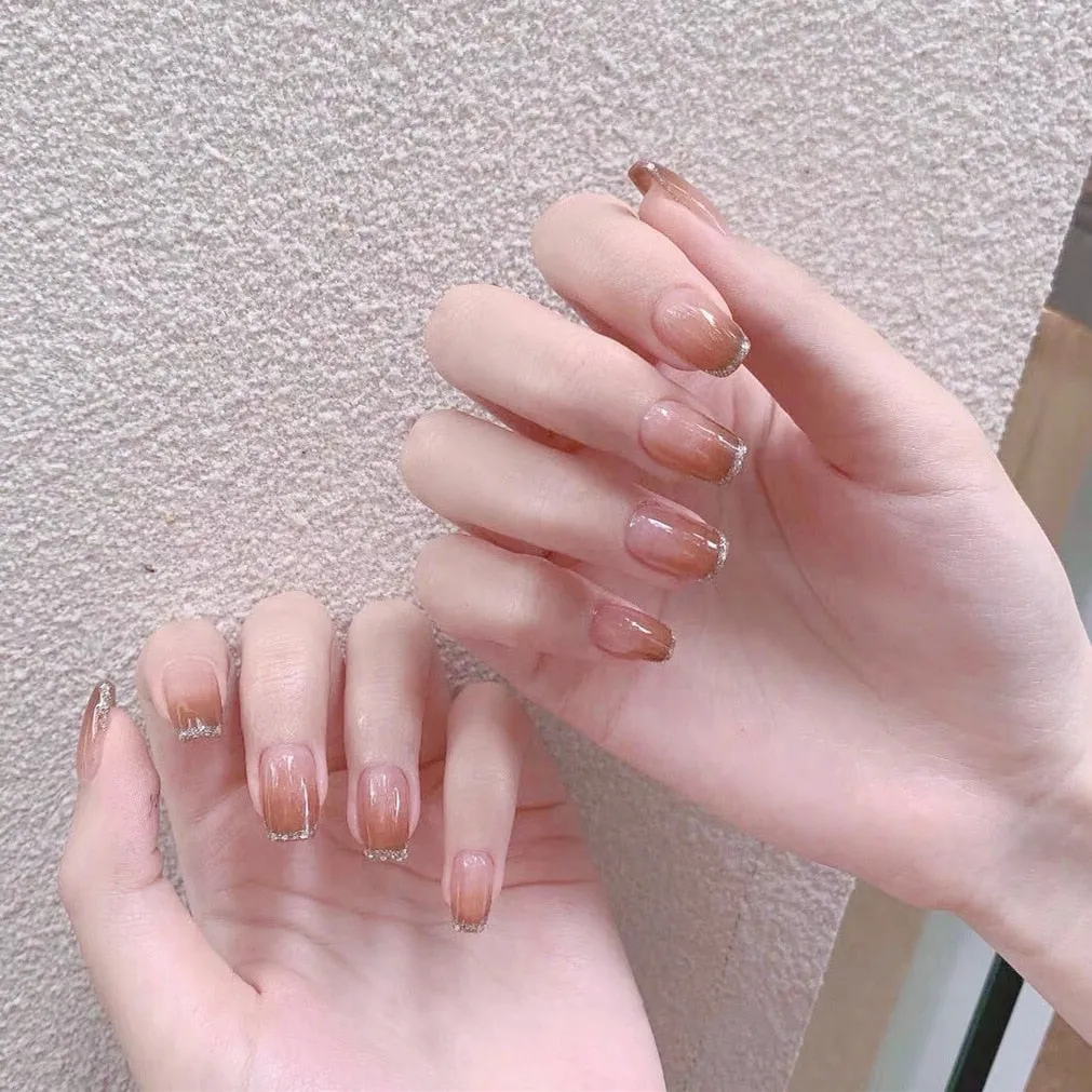 Clear Neutral Tone Press On Nails