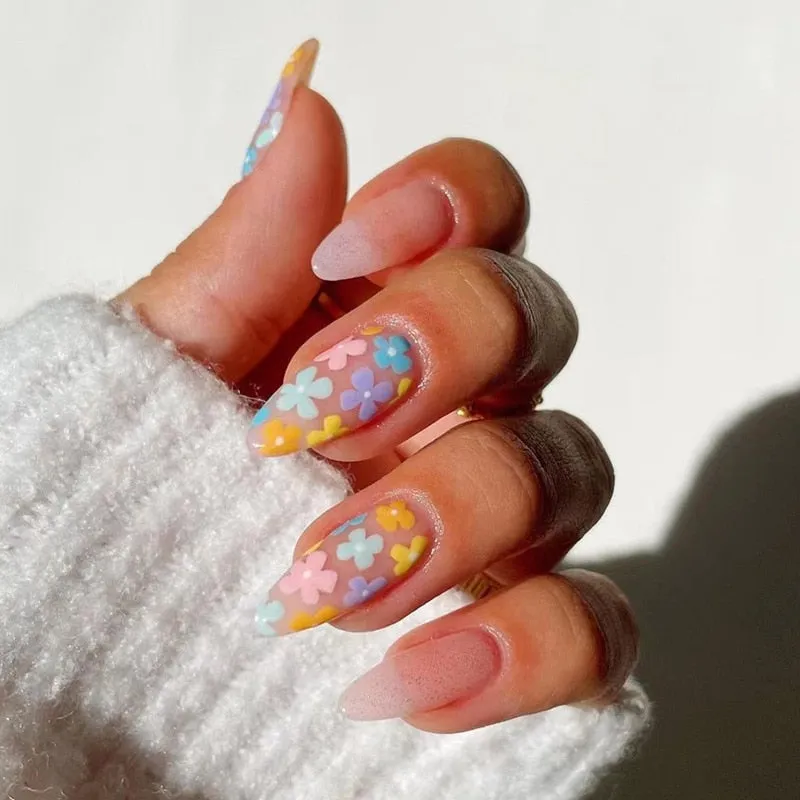 Clear Neutral Tone Press On Nails