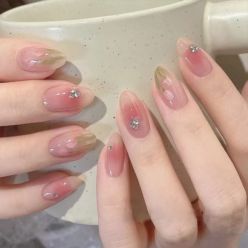 Clear Neutral Tone Press On Nails