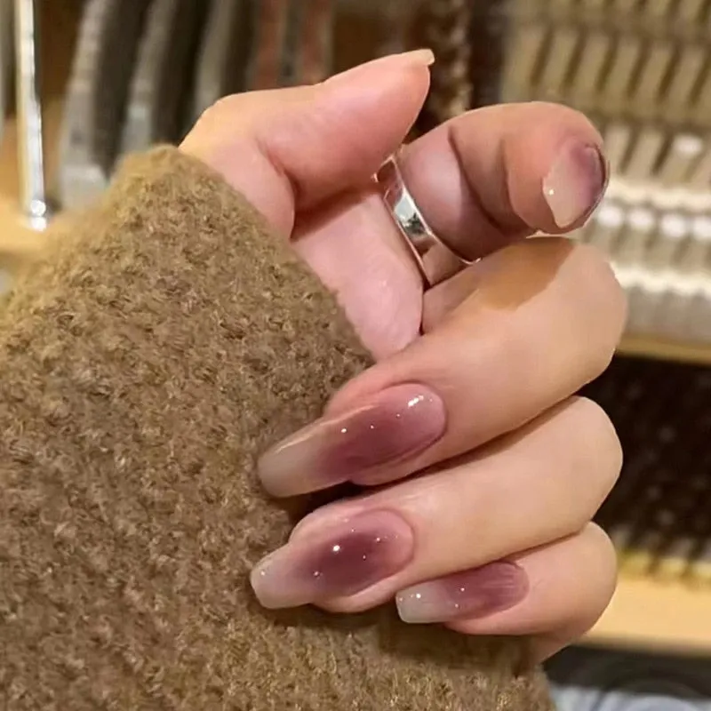 Clear Neutral Tone Press On Nails