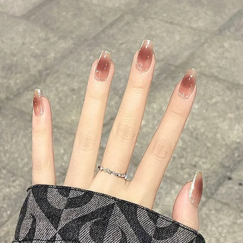 Clear Neutral Tone Press On Nails