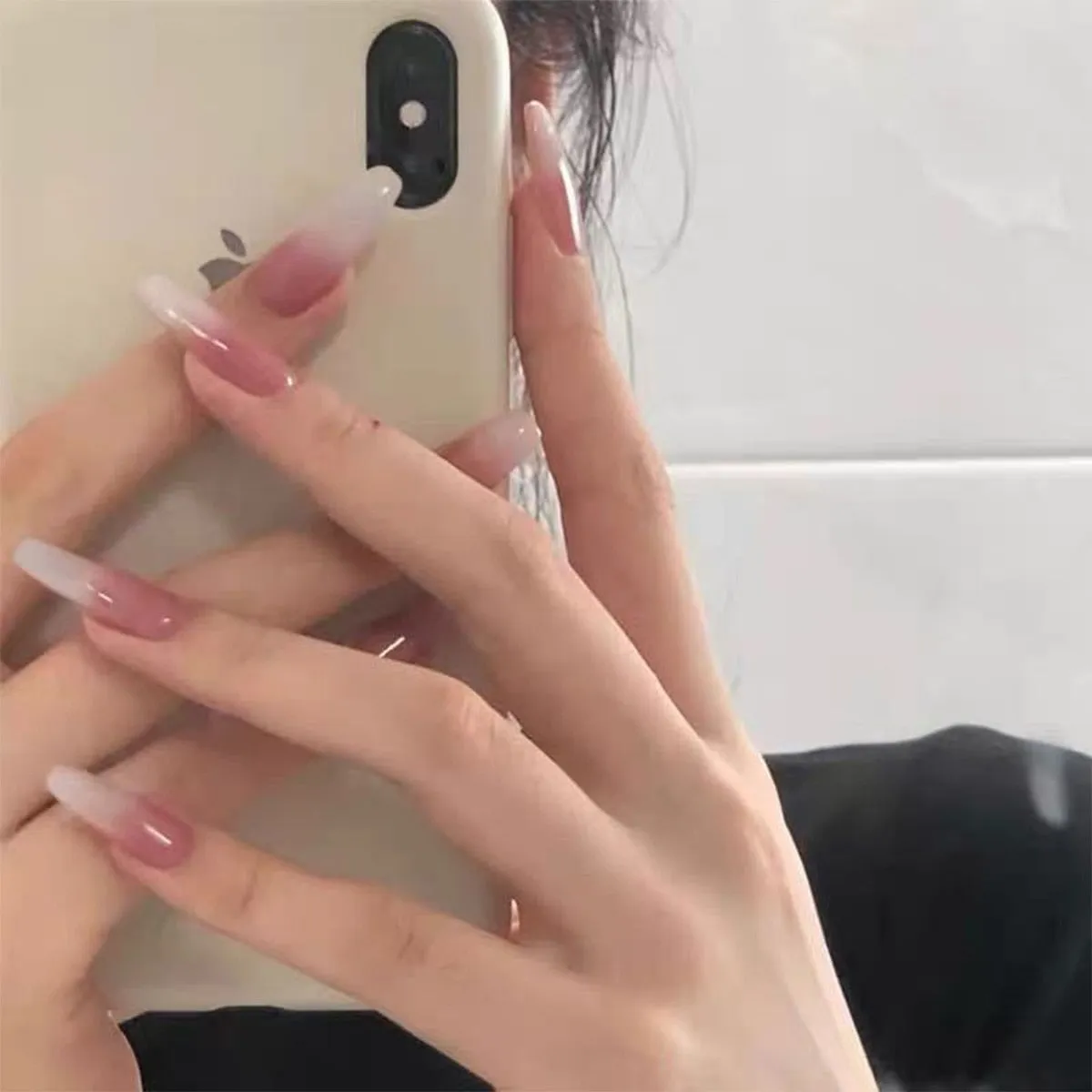 Clear Neutral Tone Press On Nails