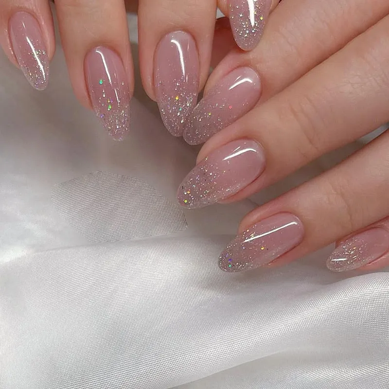 Clear Neutral Tone Press On Nails