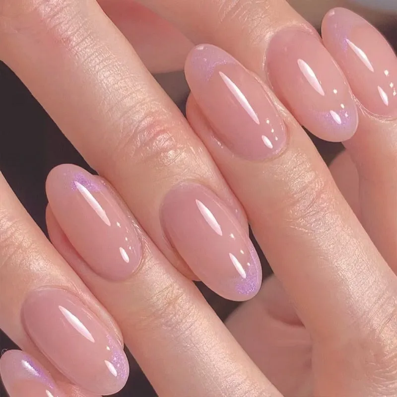 Clear Neutral Tone Press On Nails