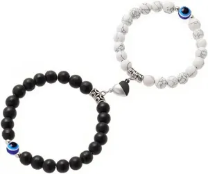 Couples Bracelets Best Friend Bracelets for Couples Matching Bracelets For Couples Love Heart Bracelet Evil Eye Bracelet Long Distance Relationship Boyfriend Girlfriend Bracelet