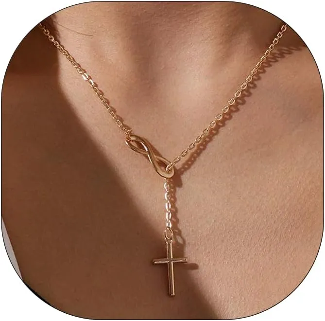 Cross Necklaces for Women Gold Cross Necklaces Infinity Cross Pendant Necklaces Cross Jewelry