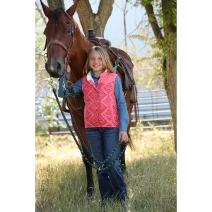 Cruel Denim Girl's Aztec Coral Vest CWV8710001