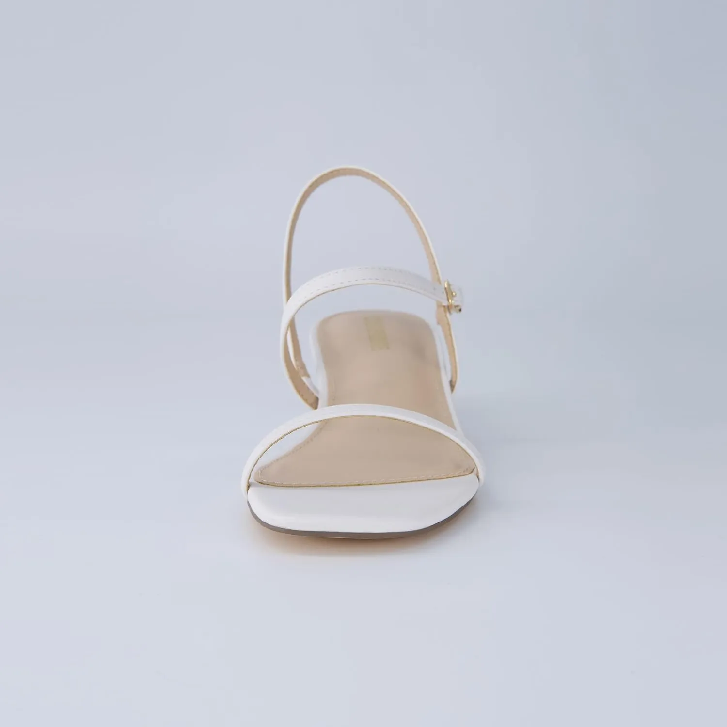 CUSHIONAIRE Soprano Womens One Band Kitten Heel with Ankle Strap  Minimalist Dress Sandal with Memory Foam & Strappy Silhouette