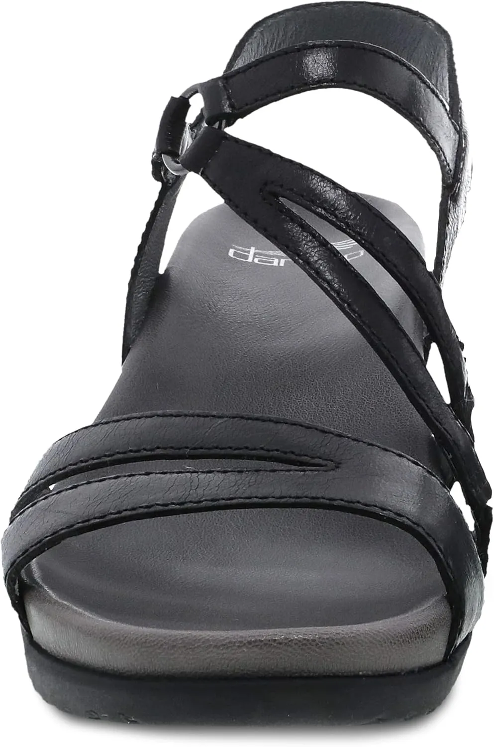 Dansko Addyson Wedge Sandal for Women  Cushioned, Contoured Footbed for All-Day Comfort and Support  Adjustable Hook & Loop Strap with Buckle Detail  Lightweight Rubber Outsole
