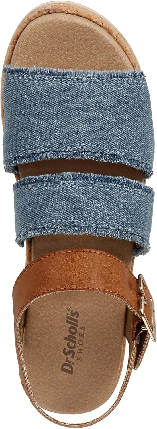 Dr. Scholl's Shoes Women's Once Twice Espadrille Platform Wedge Sandal