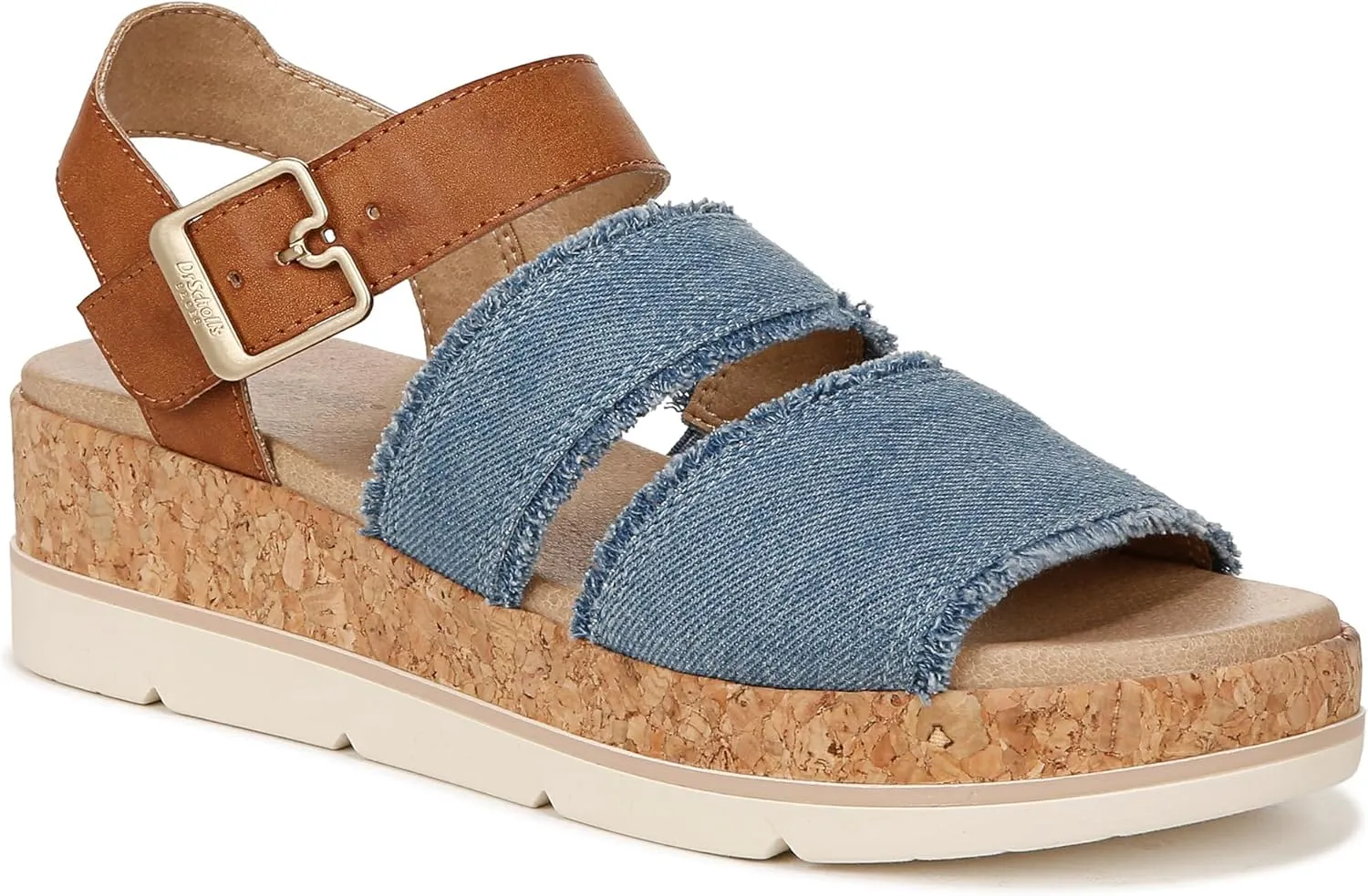 Dr. Scholl's Shoes Women's Once Twice Espadrille Platform Wedge Sandal