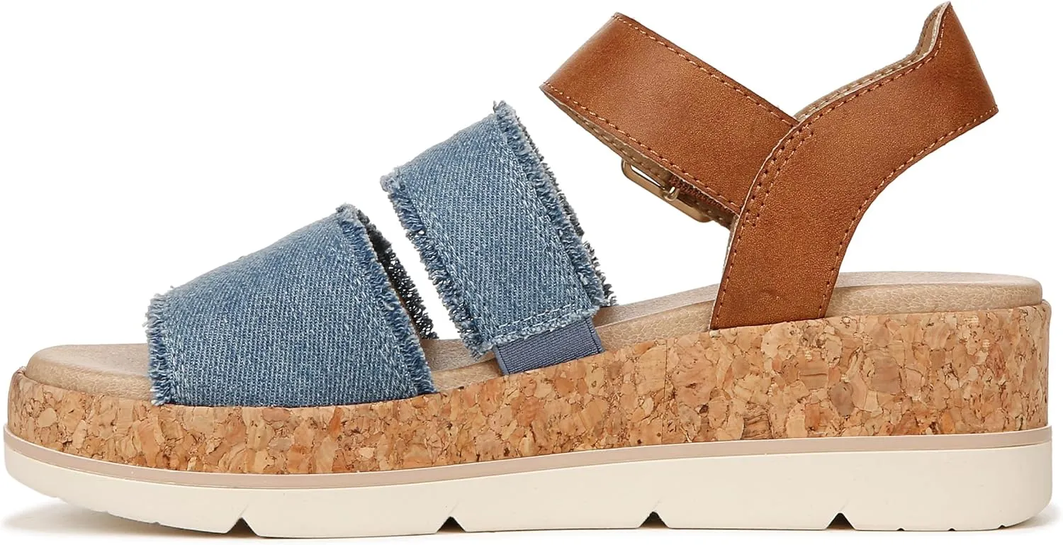 Dr. Scholl's Shoes Women's Once Twice Espadrille Platform Wedge Sandal