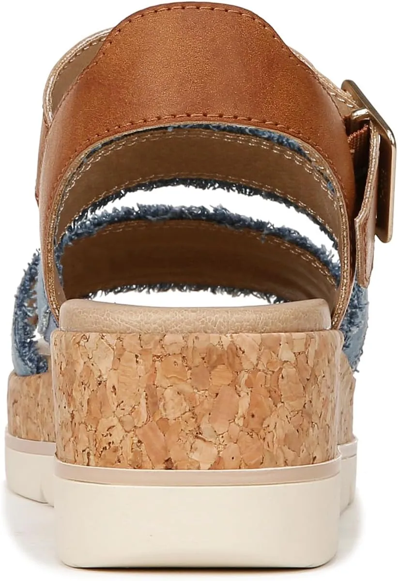 Dr. Scholl's Shoes Women's Once Twice Espadrille Platform Wedge Sandal
