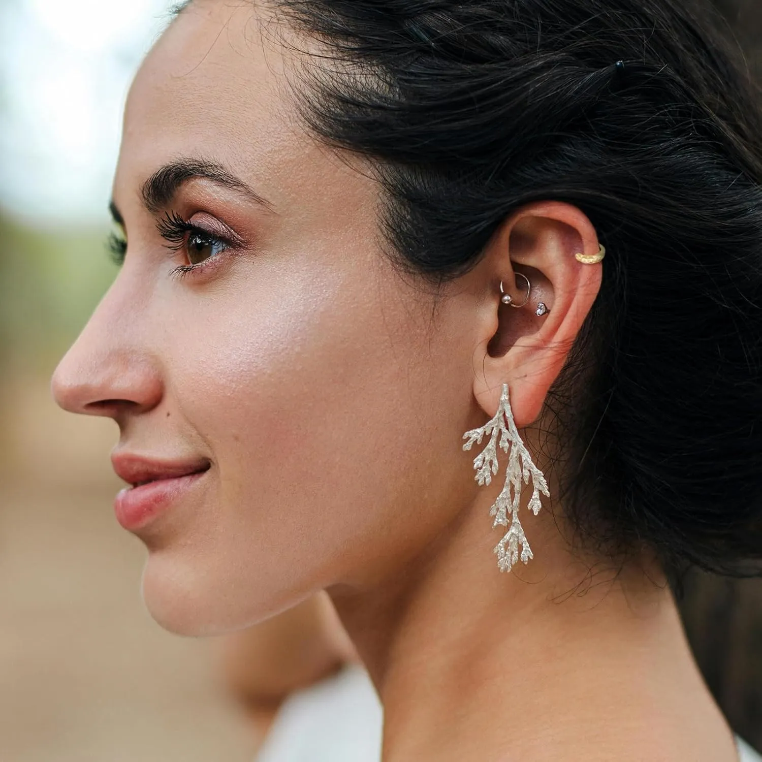 Ear Cuff Earrings for Women, Cuff Hoop Earrings Non Piercing, Cubic Zirconia Huggie Ear Cuff 14K Gold Plated Earrings, Clip On Cartilage Cuff Earrings