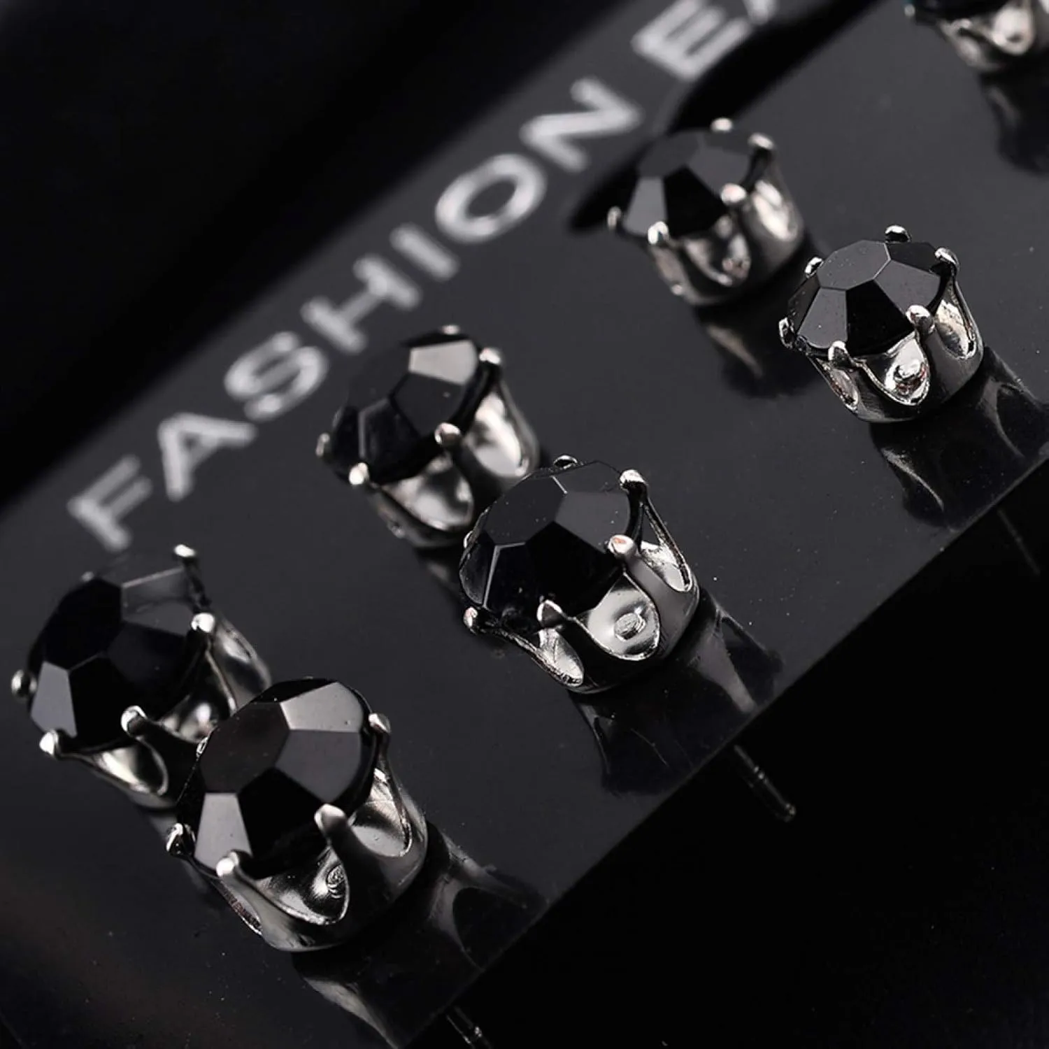 Earring Hoop Stud Drop & Dangle, 12/6 Pairs Classic Rose Shape Cubic Zirconia Stud Earrings Women Jewelry Set for Women Teen Girls Birthday Christmas Friends Gift