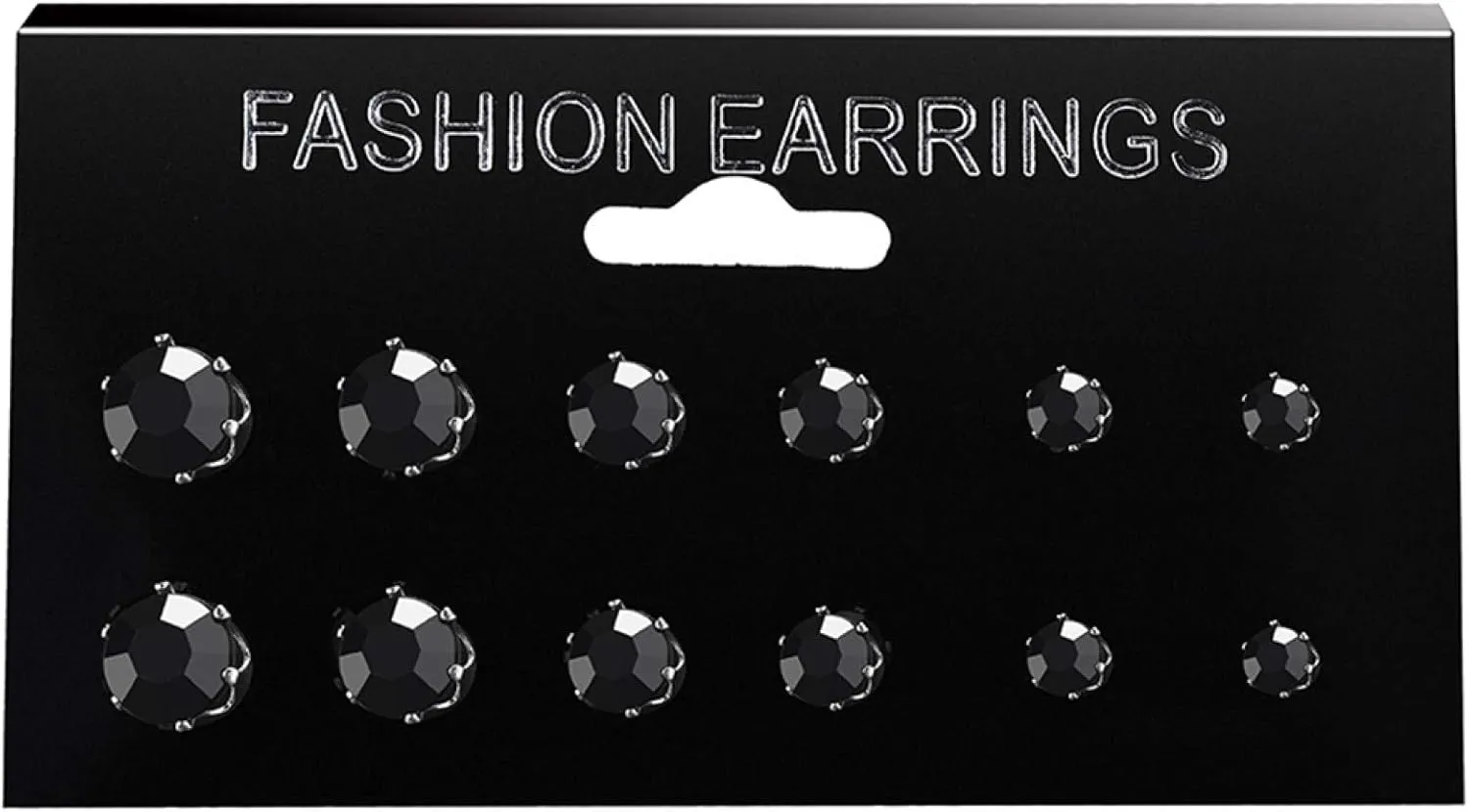 Earring Hoop Stud Drop & Dangle, 12/6 Pairs Classic Rose Shape Cubic Zirconia Stud Earrings Women Jewelry Set for Women Teen Girls Birthday Christmas Friends Gift
