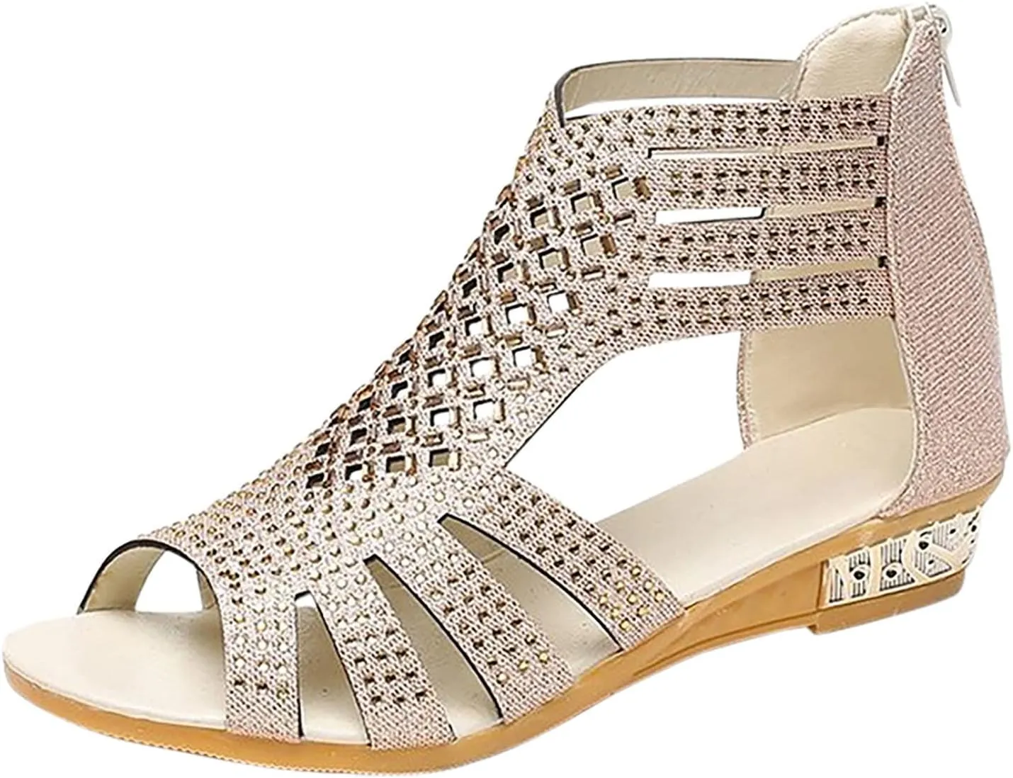 Eduavar Orthopedic Sandals for Women, Womens Sandals Comfortable Sandals Slippers Open Toe Wedge Sandals with Arch Support