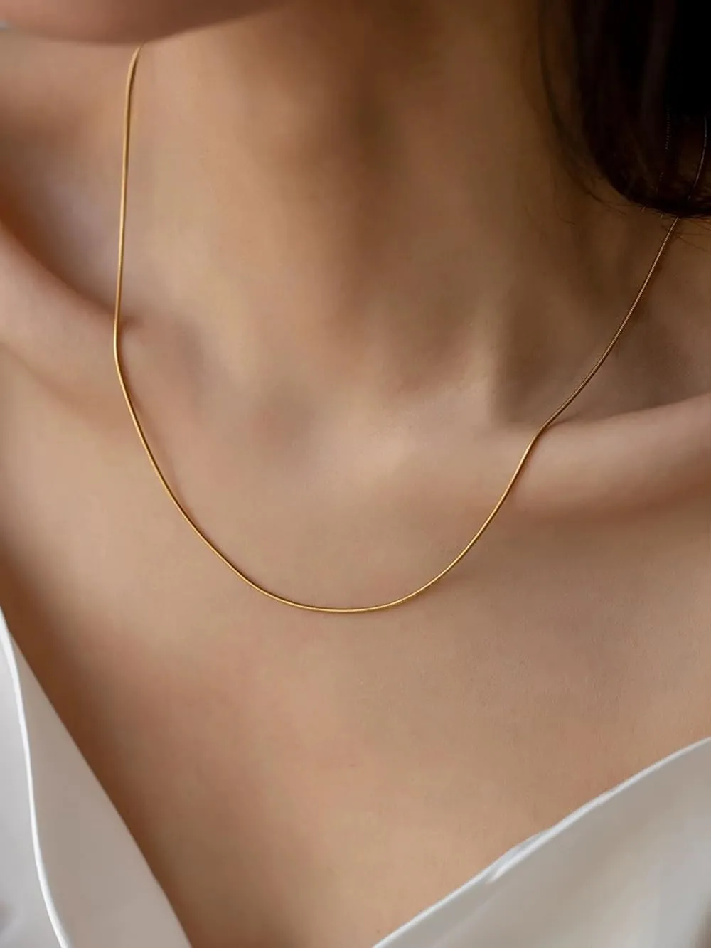 Elegance 11 designs Gold Thin Chain Layered Necklaces For Women Non Tarnish,18k Gold Plated Stainless Steel Dainty Waterproof Gold Necklace Set Stack For Women Gifts Jewelry