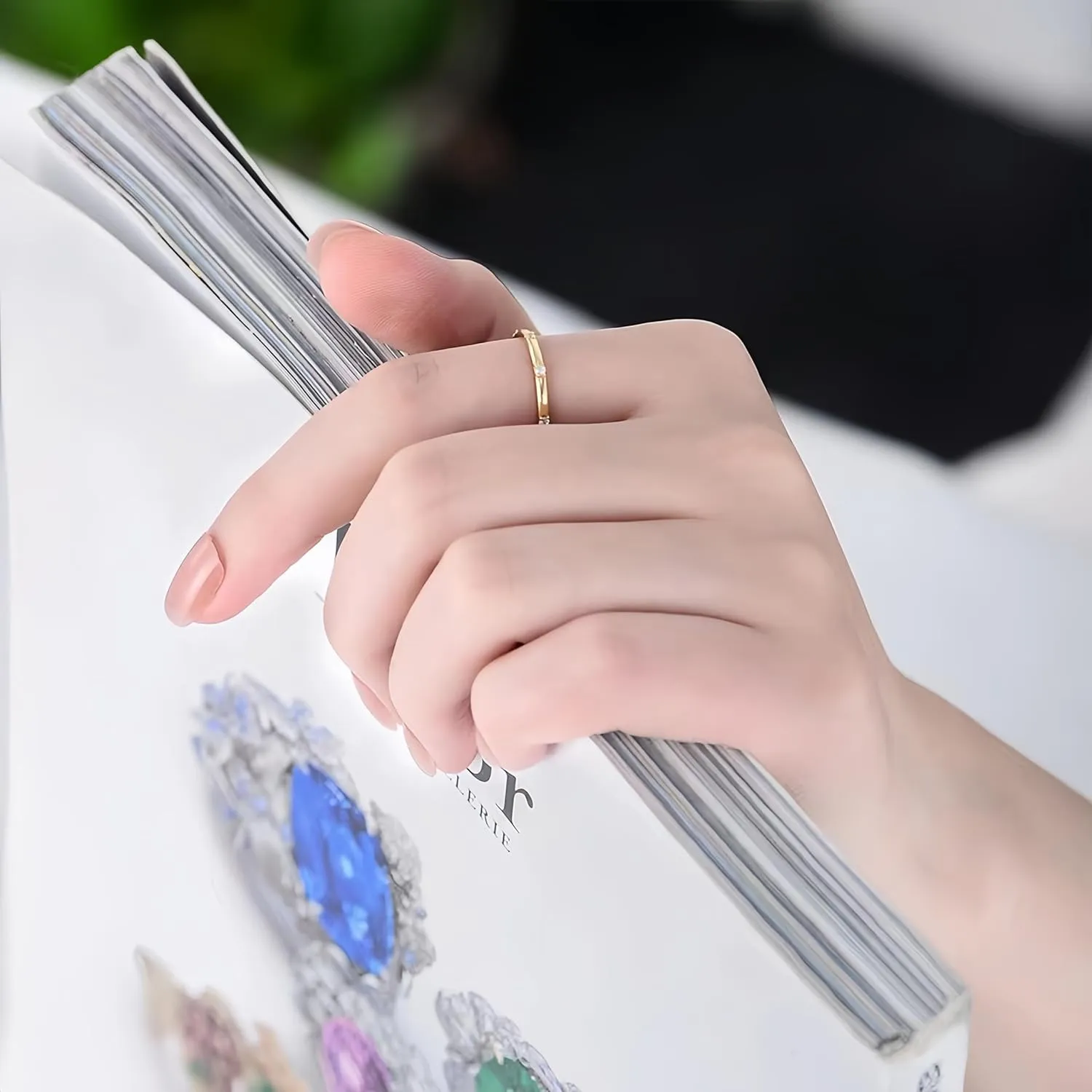 Fashionable And Simple Zircon Rings, Diamond Rings, Light Luxury Women's Rings, Women's Temperament Rings, Women's Fashion Jewelry Gifts