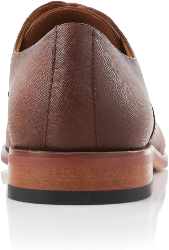 Ferro Aldo Mens Classic Vegan Leather Lace-Up Oxford Formal Dress Shoes