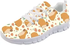 Forchrinse Colorful Butterfly Running Shoes Walking Shoes Comfortable Slip on Lace up Mesh Athletic Sneakers for Women Teens Girls