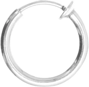 FRCOLOR Men's Earring Studs Stainless Steel Circle Earrings 2.5mm Diameter Nose Ring