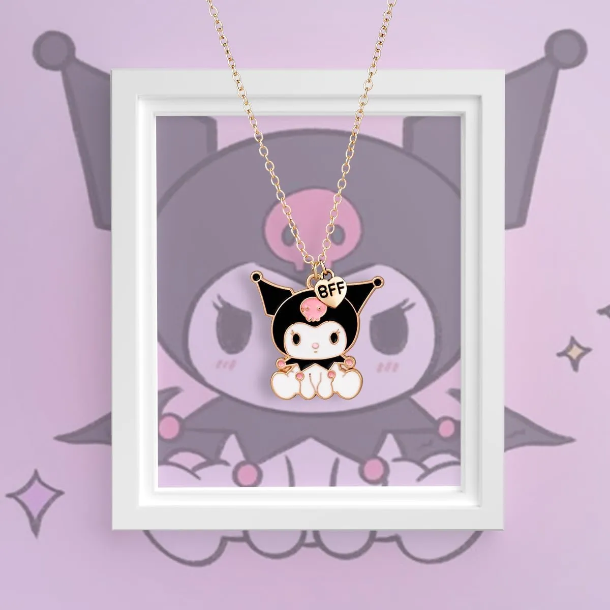 Friendship Necklaces for 2 Friends,Cute Pattern Necklaces,Birthday Christmas Stuff for Daughter Niece Granddaughter