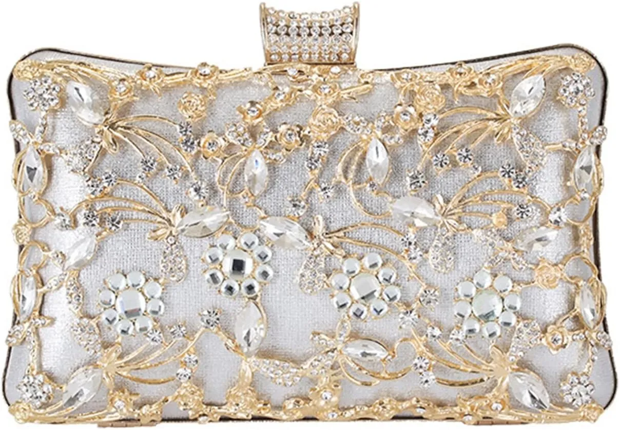 GIBZ Ladies Clutch Bag Women Banquet Clutch Dress Evening Bag for Party Prom Banquet