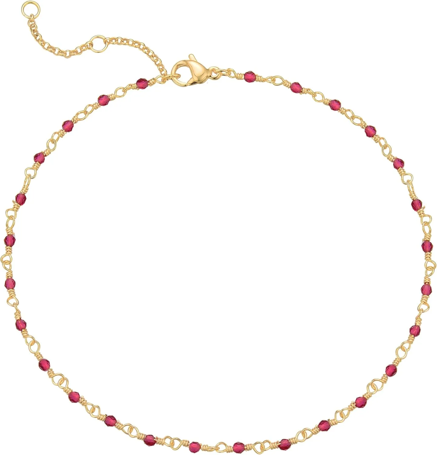 Gold Anklet for Women 14K Gold Plated Trendy Dainty Link Chain Ankle Bracelets Adjustable Anklets Handmade Simple Gold Jewelry Gifts