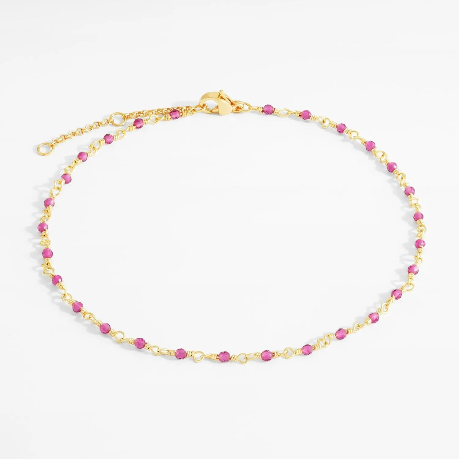 Gold Anklet for Women 14K Gold Plated Trendy Dainty Link Chain Ankle Bracelets Adjustable Anklets Handmade Simple Gold Jewelry Gifts