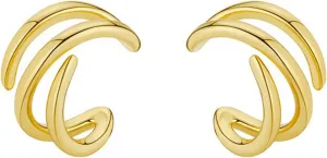 Gold Clip on Earrings Cartilage Earrings for Women Ear Cuffs for Women Non Piercing Silver Cuff Earrings 14K Gold Huggie Hoop Earring Gold Jewelry