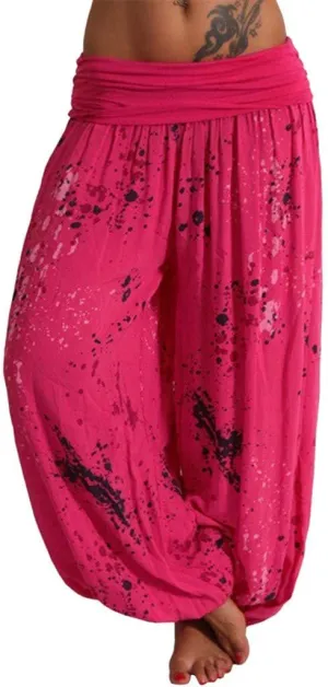 Harem Pants for Womens Fashion Tie-Dye High Waisted Ultra Stretchy Yoga Pants Loose Fit Casual Tapered Comfy Trousers