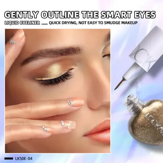 Heart-Shaped Glitter Liquid Eyeliner