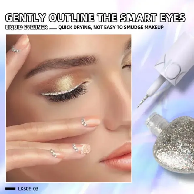 Heart-Shaped Glitter Liquid Eyeliner