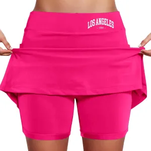 High Waistekorts for Women Casual Summer Tum Control Tennis Skirts with Shorts Athletic Golf Skort with Pockets