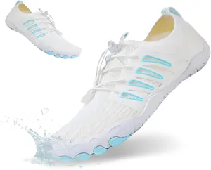 HiGropcore Water Shoes Men Women, Barefoot Wide Toe Box Beach Shoes, Quick Dry Breathable Swim Aqua Socks with Drainage