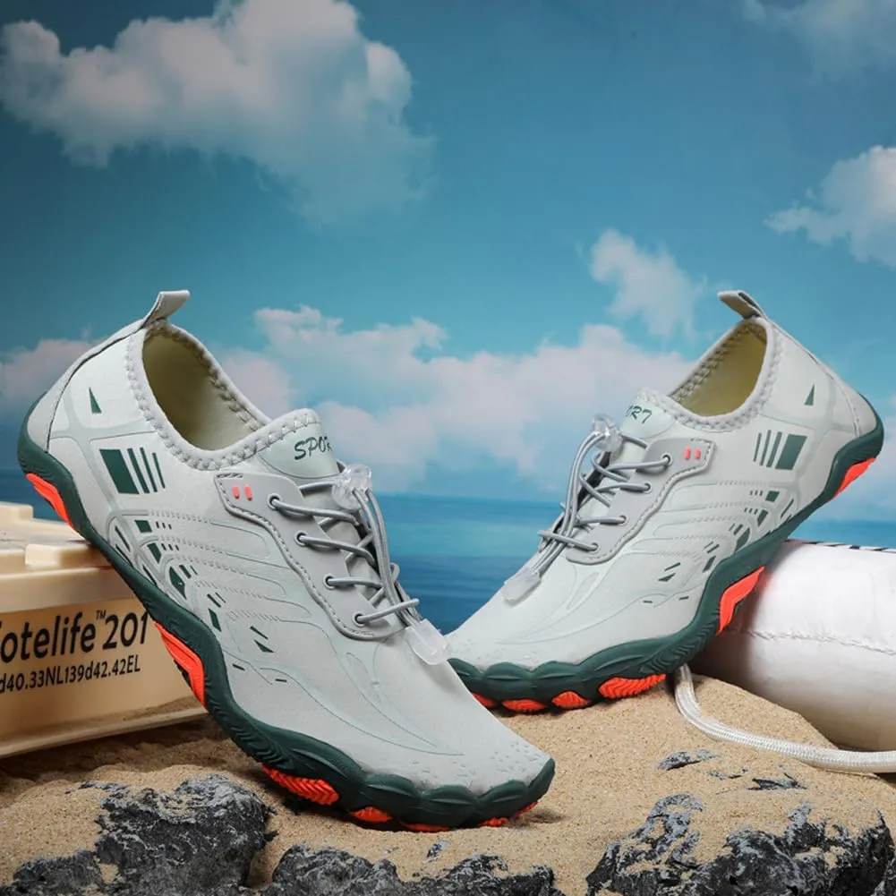 HiGropcore Water Shoes Men Women, Barefoot Wide Toe Box Beach Shoes, Quick Dry Breathable Swim Aqua Socks with Drainage