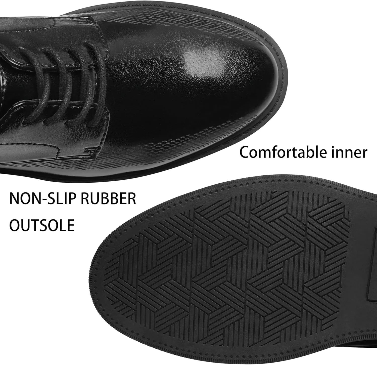 HOMEHOT Boys Dress Shoes Classic Oxfords Formal Shoes