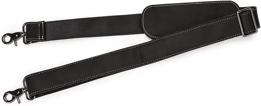 HUMERPAUL Leather Shoulder Strap Replacement, Adjustable Crossbody Bag Strap with Metal Hook for Messenger Briefcase Handbag